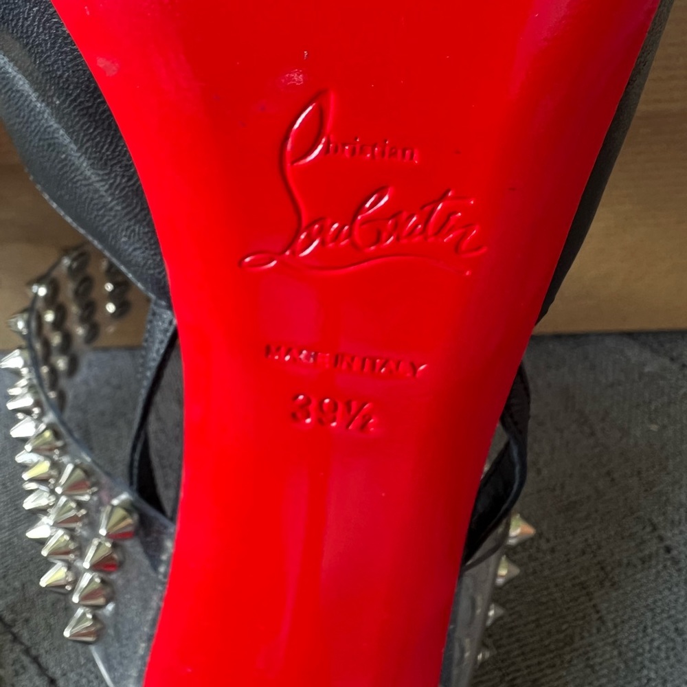 Black /Silver Studs Platform Sandals - image 5